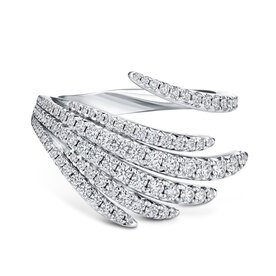 Platinum Vela Cocktail Diamond Ring .90ct