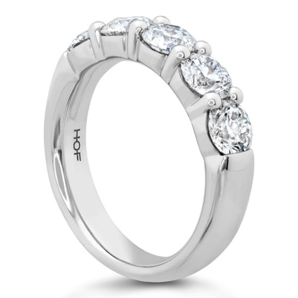 HEARTS ON FIRE LLC 18K White Gold Diamond 5-Stone Band 2.00ctw