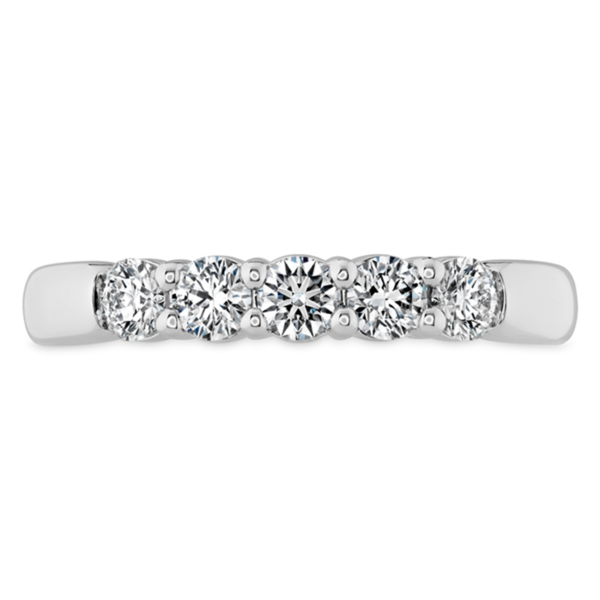 HEARTS ON FIRE LLC 18kw Signature 5 Stone Diamond Band 1.53ct - 1.63ct
