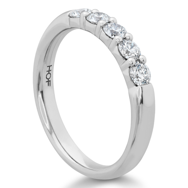 HEARTS ON FIRE LLC 18kw Signature 5 Stone Diamond Band 1.53ct - 1.63ct