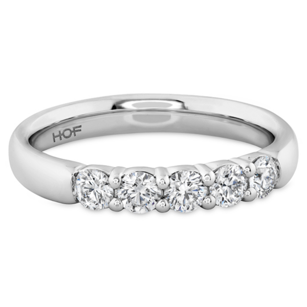 HEARTS ON FIRE LLC 18kw Signature 5 Stone Diamond Band 1.53ct - 1.63ct