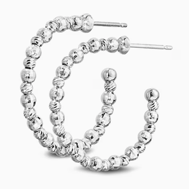 PLATINUM BORN Platinum Limitless Hoops Small