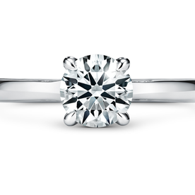 HEARTS ON FIRE LLC Platinum 1.08ct Vela Solitaire Ring