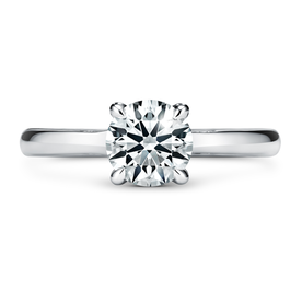HEARTS ON FIRE LLC Platinum 1.08ct Vela Solitaire Ring