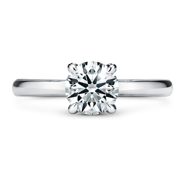 HEARTS ON FIRE LLC Platinum 1.08ct Vela Solitaire Ring
