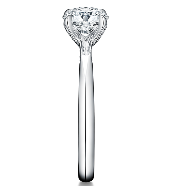 HEARTS ON FIRE LLC Platinum 1.08ct Vela Solitaire Ring