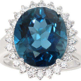 JR7104LBW - 14kw .62 Dia 10.36 LB Topaz Ring