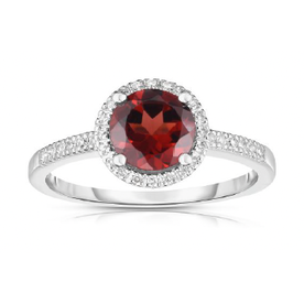 14kw .12 Dia 1.59 Garnet Ring