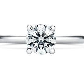 HEARTS ON FIRE LLC Platinum 1.08ct Vela Solitaire Ring