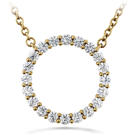 HEARTS ON FIRE LLC Signature Circle Pendant