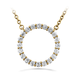 HEARTS ON FIRE LLC Signature Circle Pendant