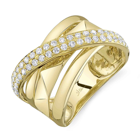 SHY CREATION INC 14ky .49 Diamond Bridge Ring SHY CREATION INC 14ky .49 Diamond Bridge Ring