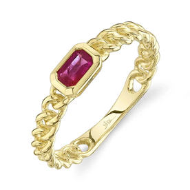 SC36214670 - 14ky Ruby Link Ring