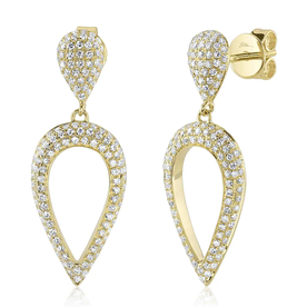 SHY CREATION INC 14ky .69 Dia Pave Earrings