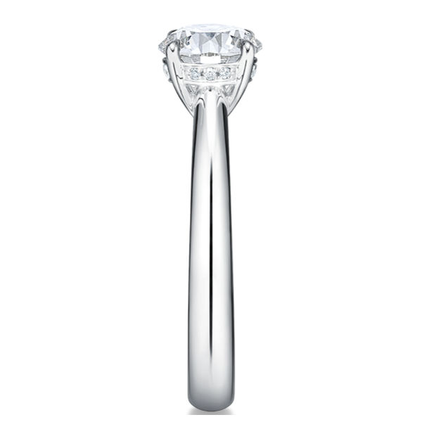 HEARTS ON FIRE LLC Platinum Illustrious 1.02ct Hidden Halo Ring