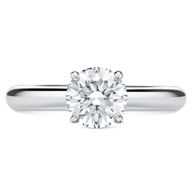 HEARTS ON FIRE LLC Platinum Illustrious 1.02ct Hidden Halo Ring