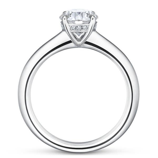 HEARTS ON FIRE LLC Platinum Illustrious 1.02ct Hidden Halo Ring