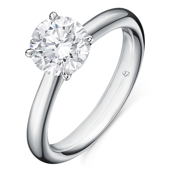 HEARTS ON FIRE LLC Platinum Illustrious 1.02ct Hidden Halo Ring
