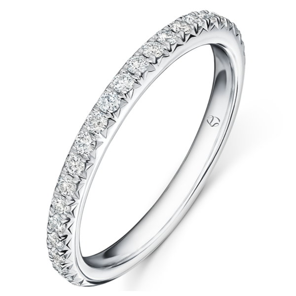 HEARTS ON FIRE LLC Platinum .50 Diamond Band