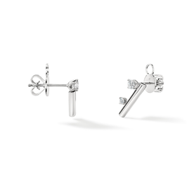 HEARTS ON FIRE LLC 18kt White Gold .30 Diamond Floating Barre Climber Earrings