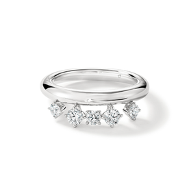 HEARTS ON FIRE LLC 18kt White Gold Hearts on Fire .45 Diamond Barre Floating Ring