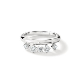HEARTS ON FIRE LLC 18kt White Gold Hearts on Fire .45 Diamond Barre Floating Ring