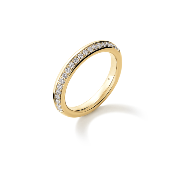 HEARTS ON FIRE LLC 18kt Yellow Gold Hearts on Fire .15 Diamond Barre Pave Band