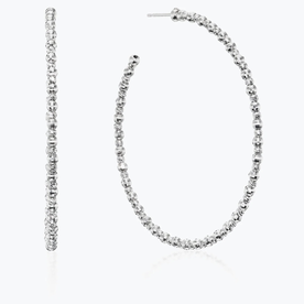 PLATINUM BORN Platinum Large Limitless Hoops