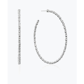 PLATINUM BORN Platinum Large Limitless Hoops