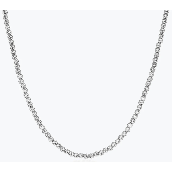 PTN2038-17 - Plat Halo Necklace