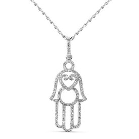 14kt White Gold .23ct Diamond Pendant