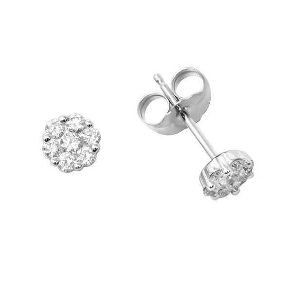 14kt White Gold .25ct Diamond Stud Earrings