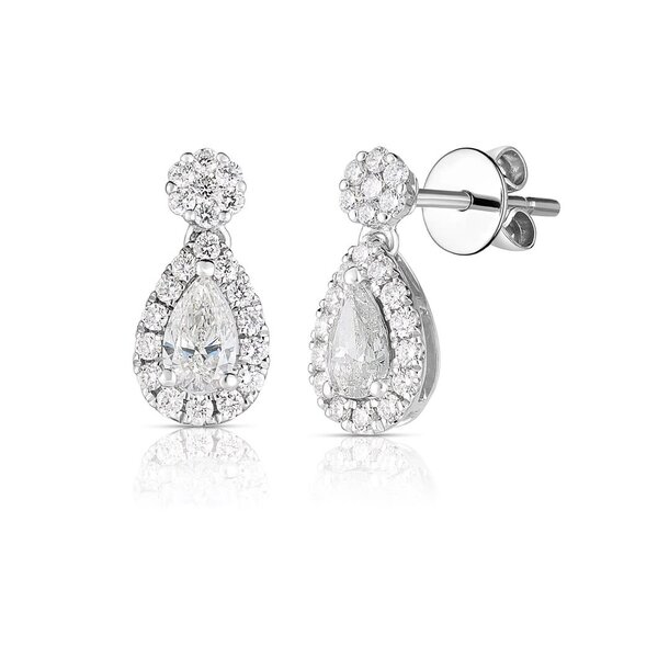 14kt White Gold .67ct Diamond Earrings