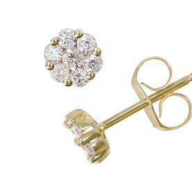 14kt Yellow Gold .26ct Diamond Earrings