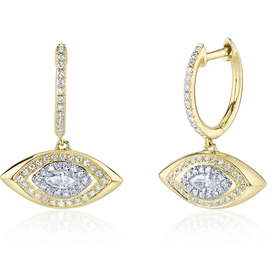 SHY CREATION INC SC55026634RD - 14ky .40 Dia Marquise Earrings