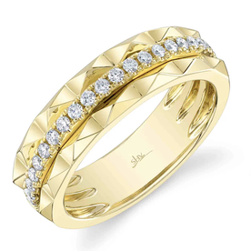 SHY CREATION INC 14kt Yellow Gold .26 Diamond Lady's Band