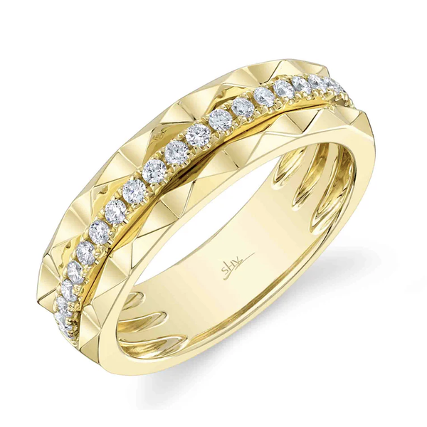 SHY CREATION INC 14kt Yellow Gold .26 Diamond Lady's Band