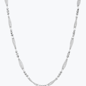 PLATINUM BORN Platinum Amelia Ball Chain Necklace