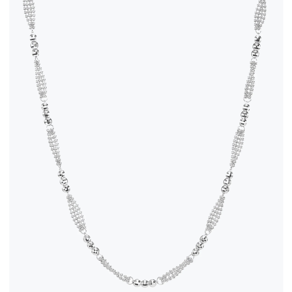 PLATINUM BORN Platinum Amelia Ball Chain Necklace