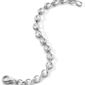 MONICA RICH KOSANN "The Twist" Luxe Infinity Bracelet in Sterling Silver