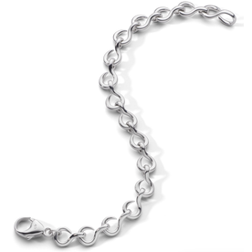 MONICA RICH KOSANN "The Twist" Luxe Infinity Bracelet in Sterling Silver