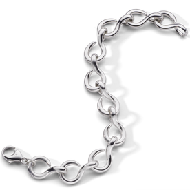 MONICA RICH KOSANN "The Twist" Luxe Infinity Bracelet in Sterling Silver