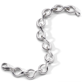 MONICA RICH KOSANN "The Twist" Luxe Infinity Bracelet in Sterling Silver MONICA RICH KOSANN "The Twist" Luxe Infinity Bracelet in Sterling Silver