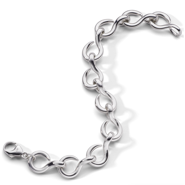 MONICA RICH KOSANN "The Twist" Luxe Infinity Bracelet in Sterling Silver