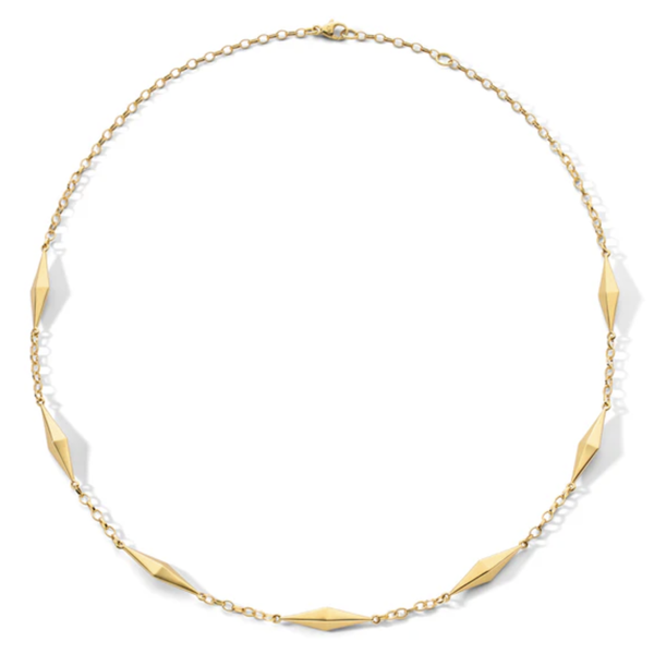 MONICA RICH KOSANN 18kt Yellow Gold Points North Necklace