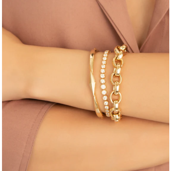 MONICA RICH KOSANN 18kt Yellow Gold Points North Cuff