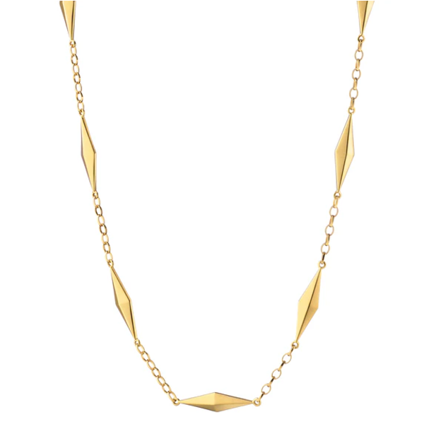 MONICA RICH KOSANN 18kt Yellow Gold Points North Necklace