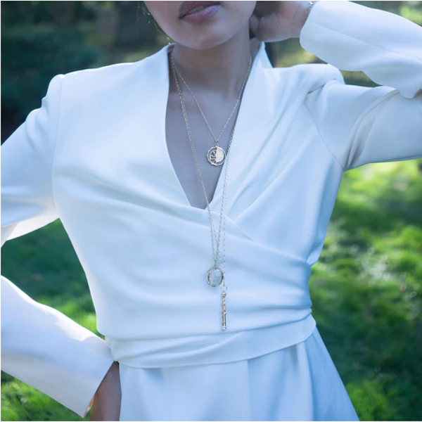 MONICA RICH KOSANN 18kt Yellow Gold Carpe Diem Necklace in Gold, Large