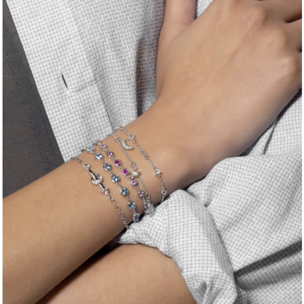 MONICA RICH KOSANN "Strength" Arrow Petite Poesy Sterling Silver Bracelet