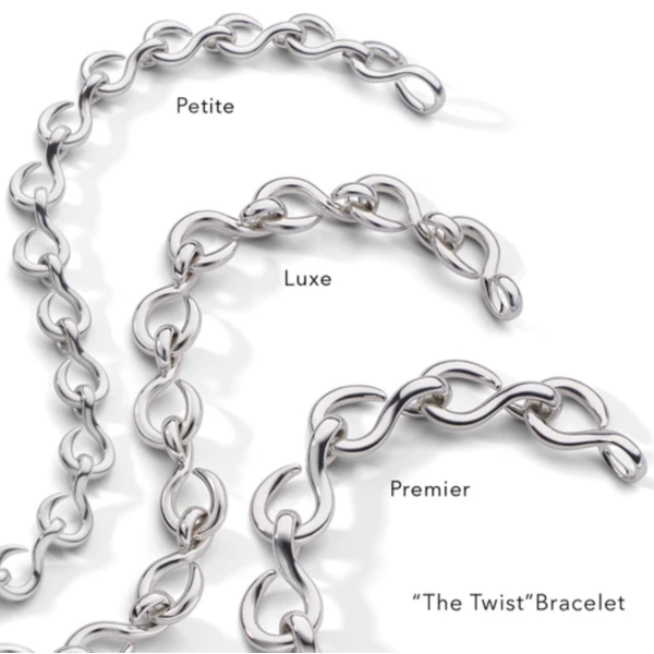 MONICA RICH KOSANN "The Twist" Luxe Infinity Bracelet in Sterling Silver